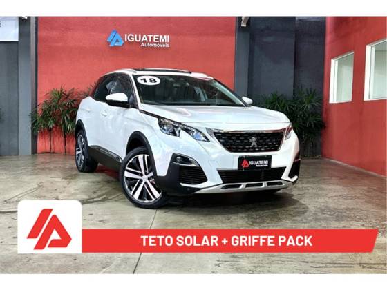 PEUGEOT 3008 1.6 GRIFFE THP 16V GASOLINA 4P AUTOMÁTICO PEUGEOT 3008 1.6 GRIFFE THP 16V GASOLINA 4P AUTOMÁTICO